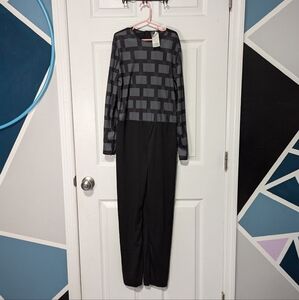 Ender Dragon Costume Boys Large Minecraft Halloween Suit Black Gray